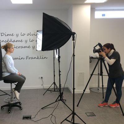 Sala de 'Estudio de la Sonrisa' en la clínica Lacasa Litner valdemoro